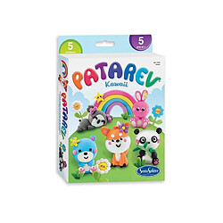 Sentosphère Patarev animaux kawaii - Noir Pâte à modeler - animaux kawaii - kit créatif dès 8 ans
