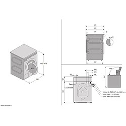 Lave-linge Hublot 8 kg ASKO W2084B.W · Reconditionné pas cher