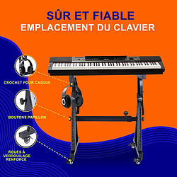 Avis Pyle Support Clavier Z à Roulettes