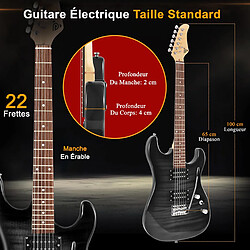 PYLE Guitare Électrique Humbuckers