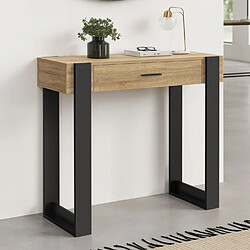 Idmarket MARKET Console PHOENIX Bois et Noir