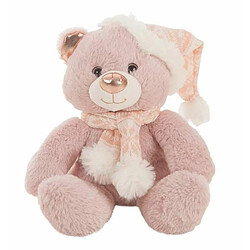 BigBuy Ours en peluche Rose Noël
