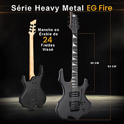 PYLE Guitare Électrique Heavy Metal