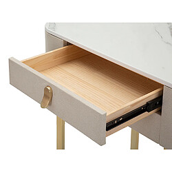 Mauro Ferretti Console en bois et métal Beauty 2 tiroirs. pas cher