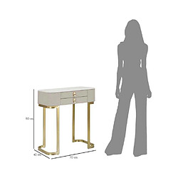 Avis Mauro Ferretti Console en bois et métal Beauty 2 tiroirs.