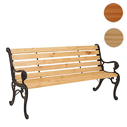 Mendler Banc de Jardin HWC-O25 Naturel