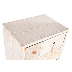 Caisson à Tiroirs DKD Home Decor Sapin Naturel Coton Blanc (48 x 35 x 89 cm)