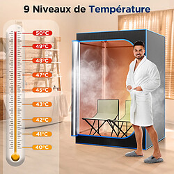 Serenelife Sauna 1600W 2 personnes Noir