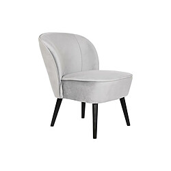 Dkd home decor Fauteuil design en velours - Noir