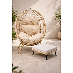 Concept usine Fauteuil suspendu de jardin - Beige