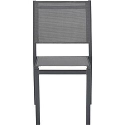 Acheter Ensemble repas table de jardin 6 personnes : Table + 6 chaises - Structure en aluminium ...