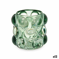 Gift Decor Bougeoir microsphères vert verre (12 unités)
