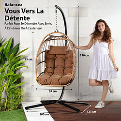 SereneLife Œuf Suspendu Pliable