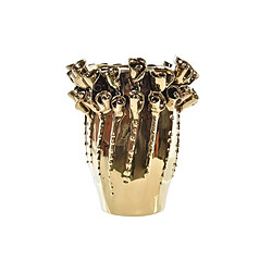 DKD Home Decor Vase Porcelaine Doré
