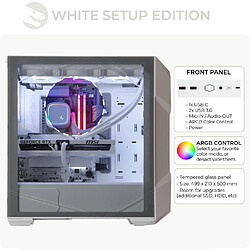 Avis Sedatech PC Gamer White Case • AMD Ryzen 9 9900X • RTX5080 • 32Go DDR5 • 2To SSD M.2 • Windows 11