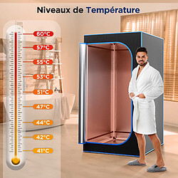 Serenelife Sauna infrarouge portable Noir
