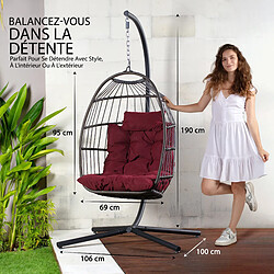 SereneLife Œuf Suspendu Extérieur