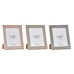 Cadre photo DKD Home Decor Verre Bois (3 unités)