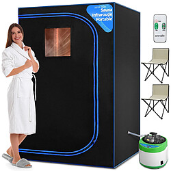 Serenelife Sauna 1600W 2 personnes Noir