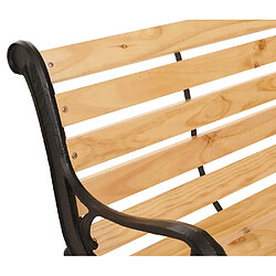 Mendler Banc de jardin 3 places - Naturel
