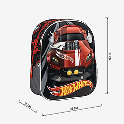 Cartable Hot Wheels Gris 25,0 x 31,0 x 10,0 cm pas cher