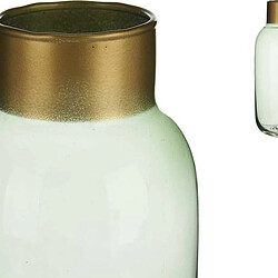 Gift Decor Vase Lisse Doré Vert