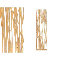 Gift Decor Paravent Varas Naturel Bois de saule