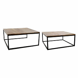 Jeu de 2 Tables DKD Home Decor - Marron et Noir