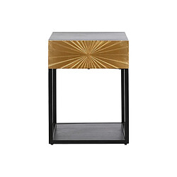 Dkd home decor Table de chevet métal - Noir