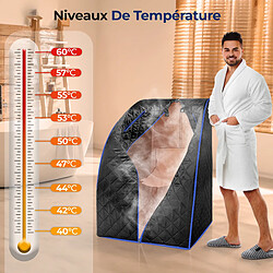 Serenelife Sauna vapeur portable 900W