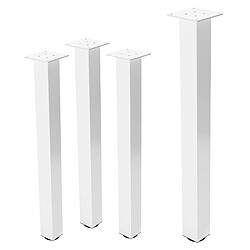 Ml-design lot de 4 pieds de table réglables - Blanc