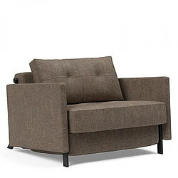 Inside 75 Fauteuil convertible tissu - Marron