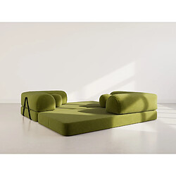 Avis Lisa Design Nebula - Canapé 3 places convertible en velours texturé