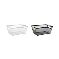 Panier Multi-usages Confortime Métal 33,2 x 22,6 x 13,5 cm (10 Unités)