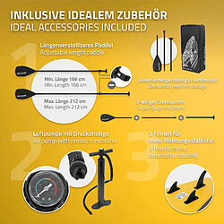 Acheter Ecd Germany Stand up paddle board gonflable Makani planche sac pompe pagaie jaune 320 cm