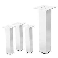 Ml-design Lot de 4 pieds de table - Blanc