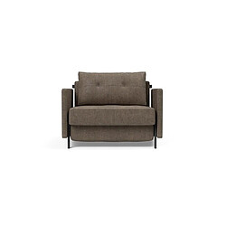 Inside 75 Fauteuil convertible tissu - Marron