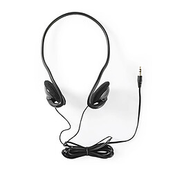 Nedis Casque Filaire Jack 3.5mm avec Basses Puissantes Ultra-léger 1.10m Noir
