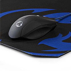 Avis Nedis Pack Souris Filaire 6 Boutons 1600dpi et Tapis de Souris Antidérapant Noir