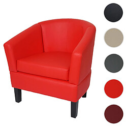 Mendler Fauteuil club lounge - Rouge