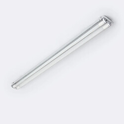Avis Ledkia Réglette Étanche 120 cm IP65 avec deux Tubes LED Cristal 18W 140lm/W 4000K Blanc