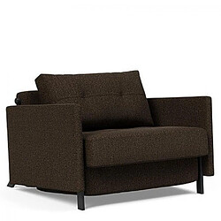 Inside 75 Fauteuil convertible lit tissu - Marron