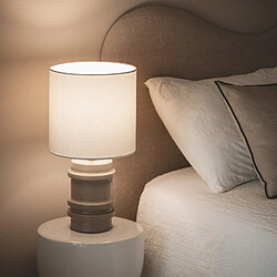 Ledkia Lampe à Poser Métal Bobey Beige