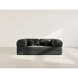 Lisa Design Nebula - Canapé 3 places convertible en velours texturé pas cher