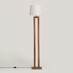 Ledkia Lampadaire Bois Abner Naturel