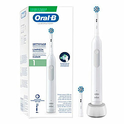 Oral-b Pro 1 Brosse à dents électrique - Brossage oscillo-rotatif 2D - Minuteur - 1 vitesse - 2 brossettes - Indicateur de charge