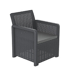 Pegane Salon de Jardin - Gris Anthracite