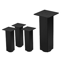 Ml-design pieds de table réglables - Noir