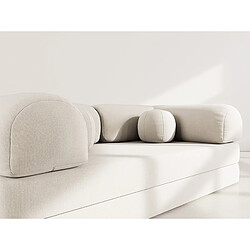 Acheter Lisa Design Nebula - Canapé 3 places convertible en velours texturé