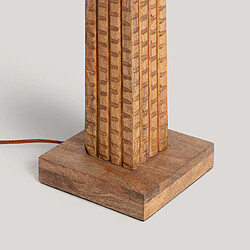 Acheter Ledkia Lampadaire Bois Kyathi ILUZZIA Blanc